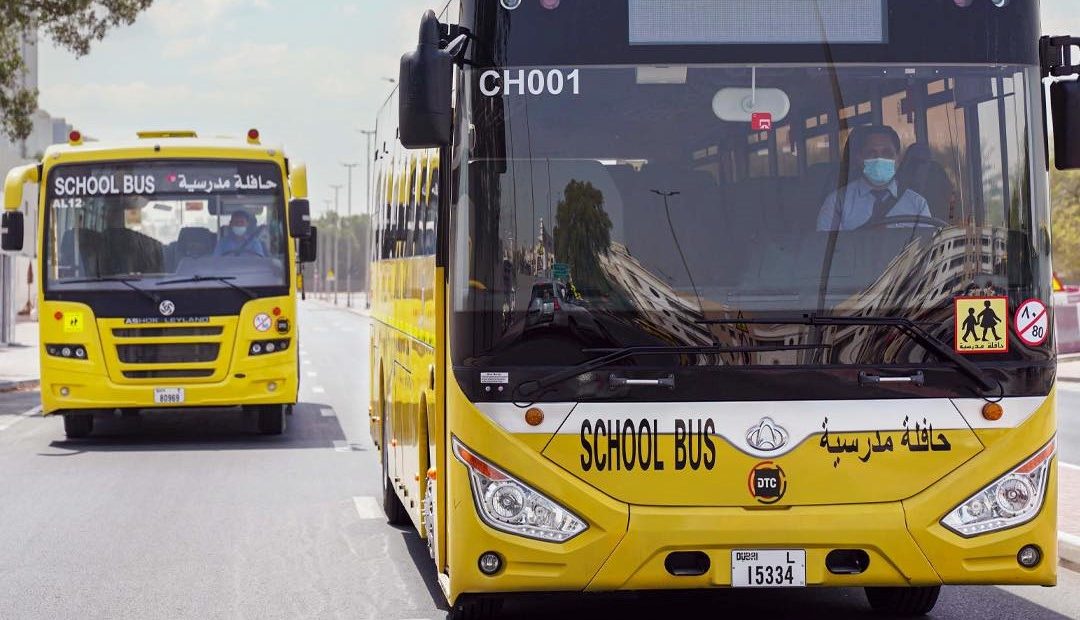 DTC school buses. Image: Dubai RTA