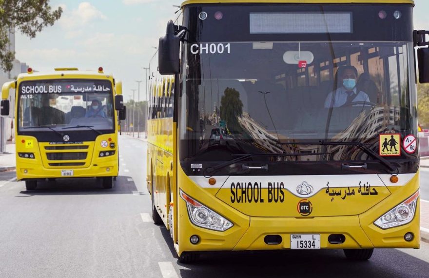 DTC school buses. Image: Dubai RTA