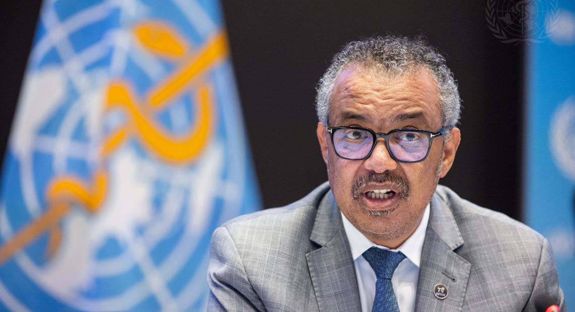 WHO Director-General Tedros Adhanom Ghebreyesu. Image: WHO