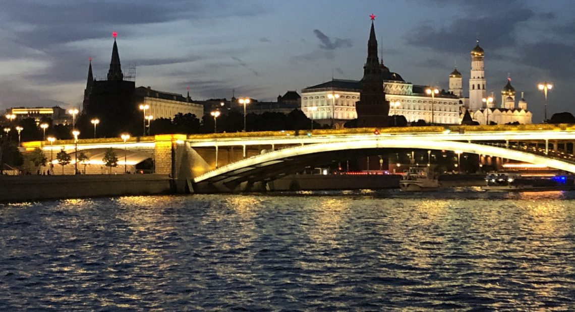 View of the Kremlin ensemble from the Moskva River. Image: Arnold Pinto/menews247