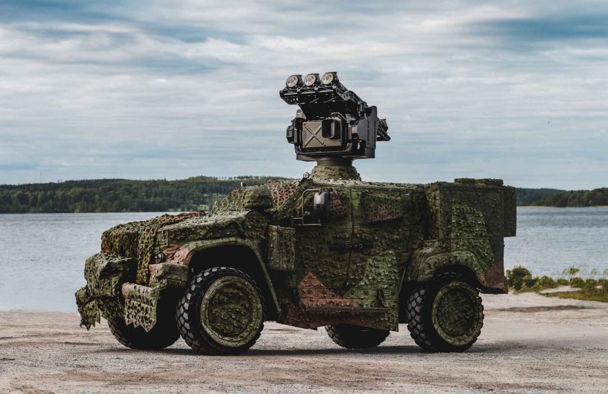 Saab JLTV-mounted air defence system. Image: Saab