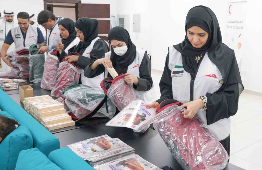 Students got school bags. Image: Dubai RTA