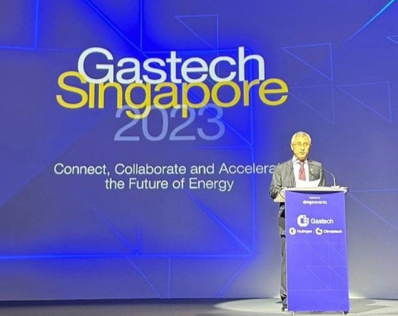 Opening day of Gastech 2023 in Singapore. Image: Gastech Singapore 2023