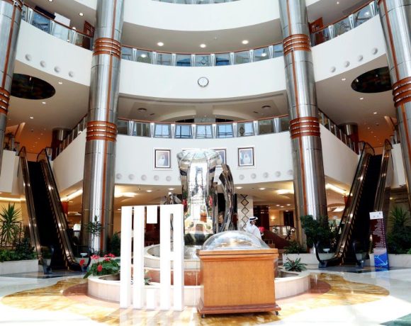 Interior of the National Library and Archives in Abu Dhabi, UAE. Image National Library and Archives