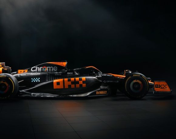 McLaren MCL60 F1 car with Stealth Mode livery. Image: OKX