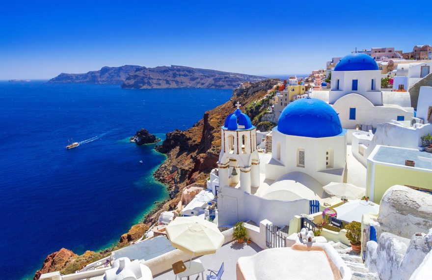 Fly to Greece for a wallet-friendly AED365. Image: Skyscanner