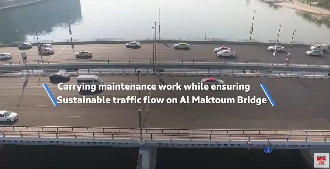 Al Maktoum Bridge maintenance, Dubai City