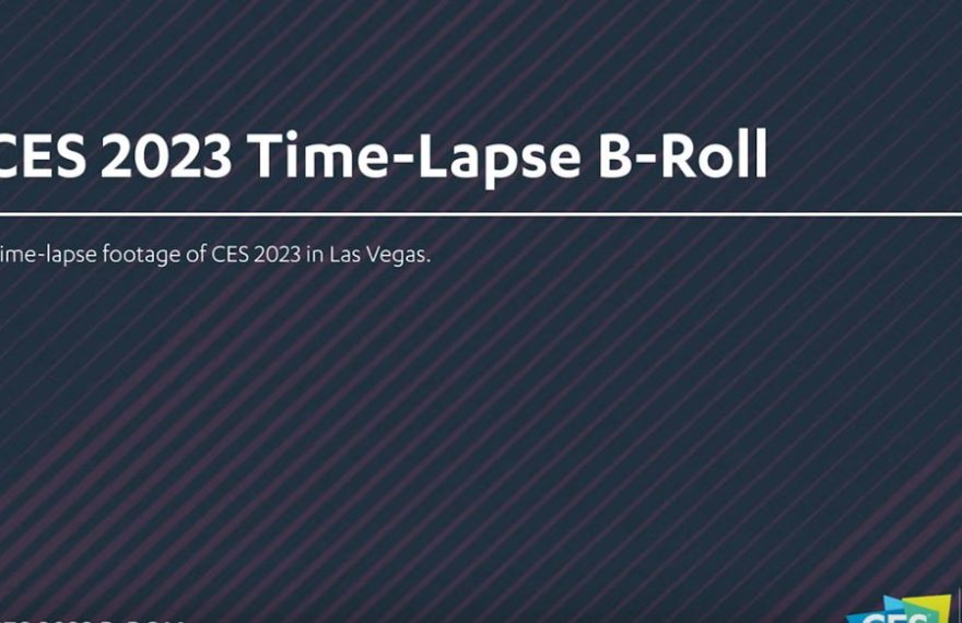 CES 2023 time-lapse