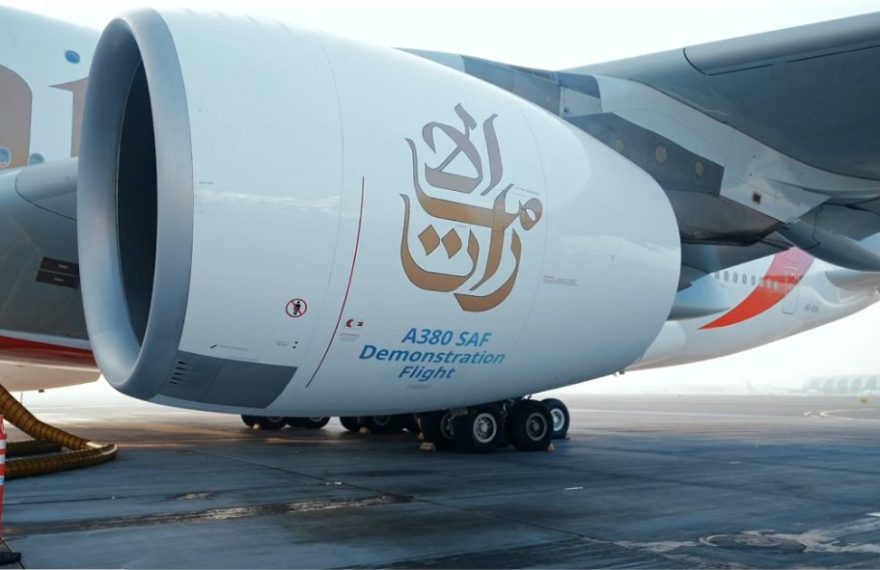 Emirates flies A380 demonstration flight with 100% SAF