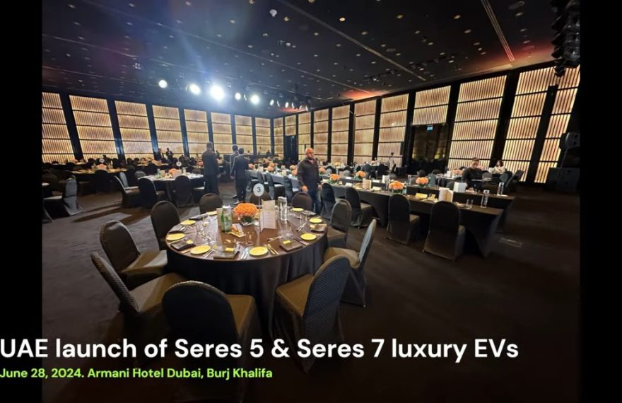 UAE launch event of Seres 5 & 7 luxury EVs