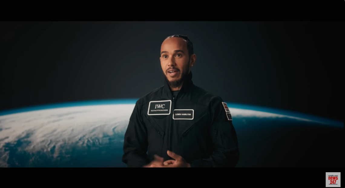 Lewis Hamiltion preps for spaceflight