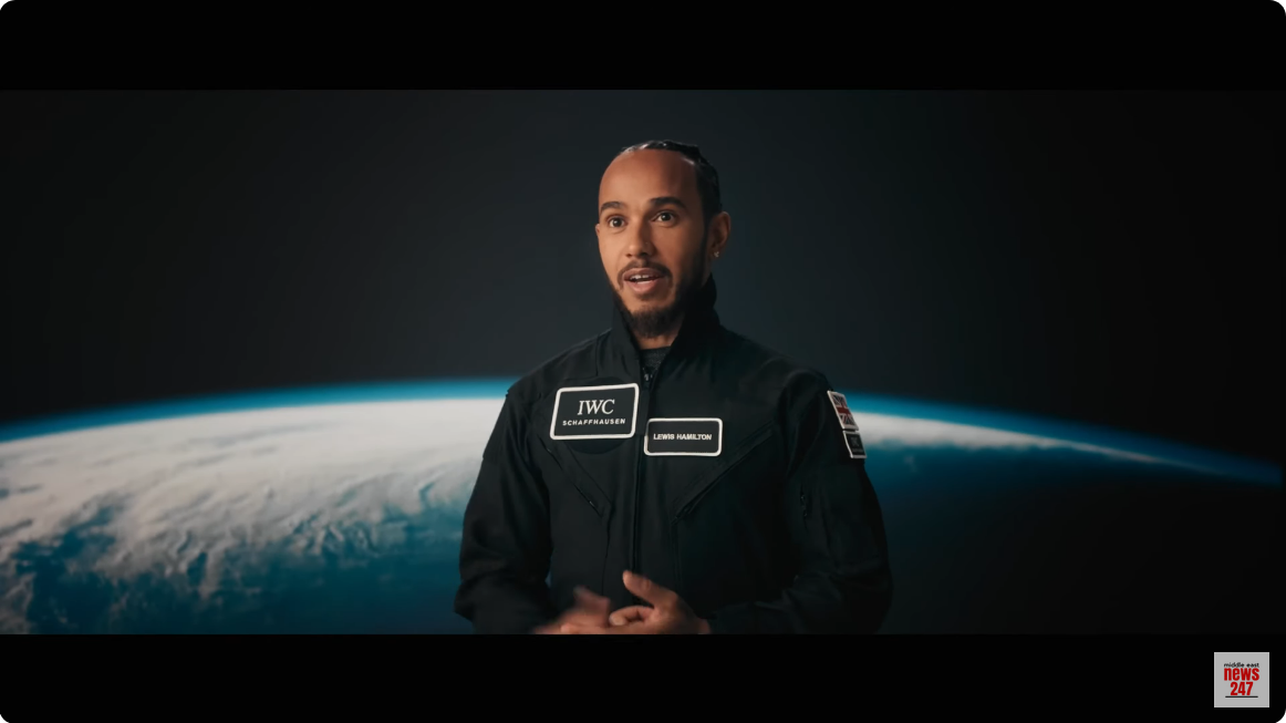 Lewis Hamiltion preps for spaceflight