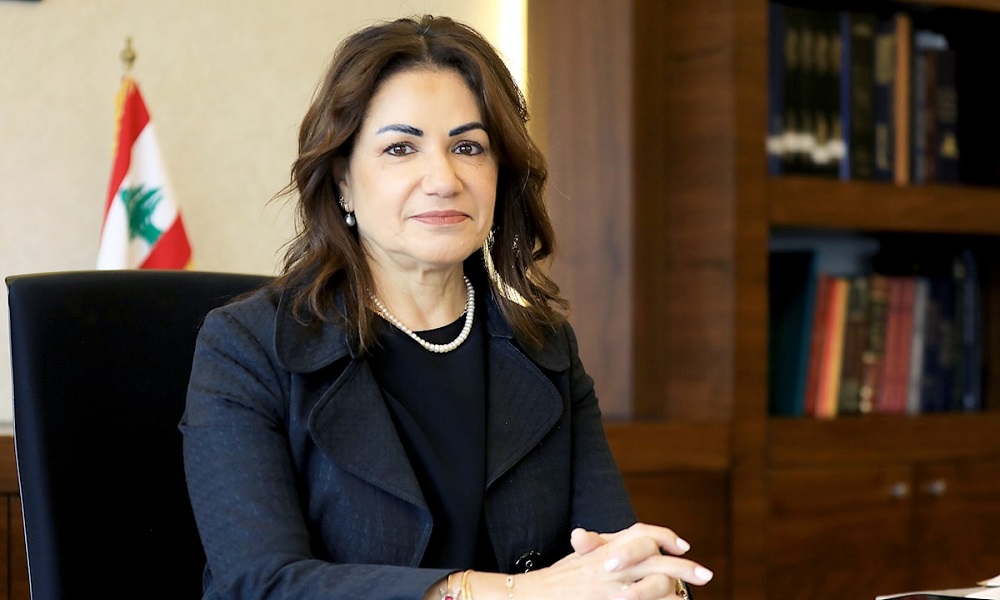 Lebanese Minister of Social Affairs Haneen Sayyed. X/@ObserveLebanon